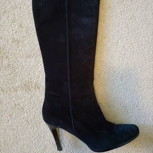 Black Suede Boots high-heels